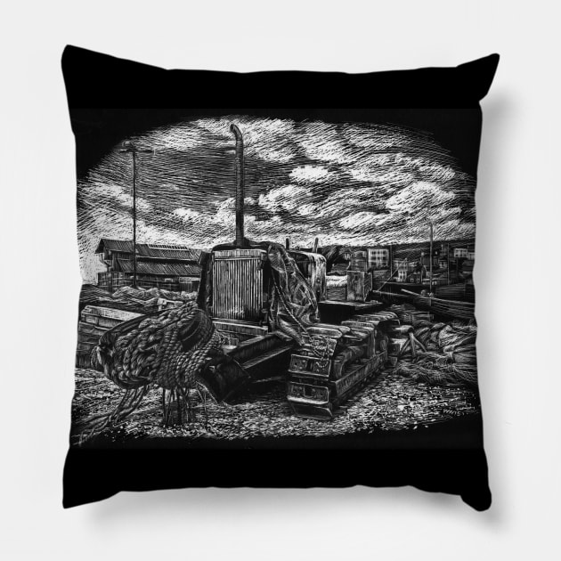 Dozer Pillow by WonderWebb