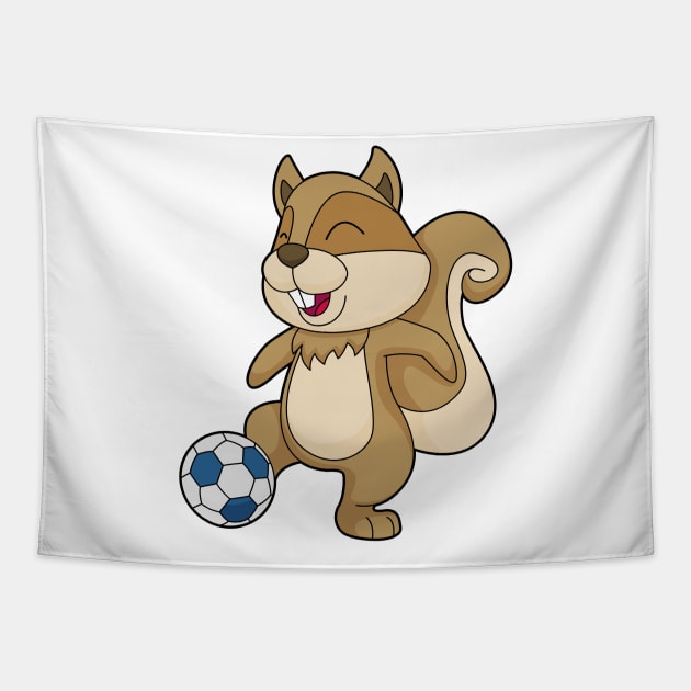 Squirrel Soccer player Soccer Tapestry by Markus Schnabel