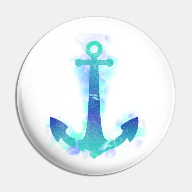 Anchored (Blue) Pin by Not Meow Designs 