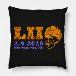 Bowl Game T-Shirt for the 2018 Football Contest Pillow