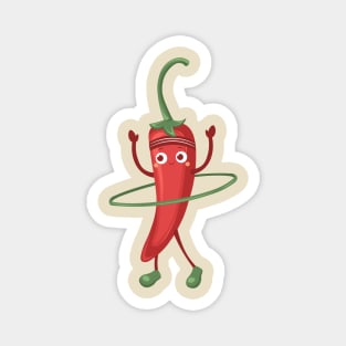 Chili Pepper with Hula Hoop Magnet