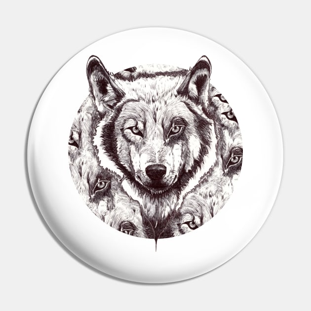 Young wolf Pin by Brayanamis