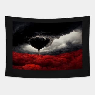 Broken Heart in the Clouds /  Broken Hearts Unwind Designs Tapestry