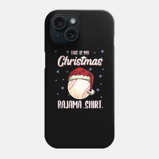 Christmas Pajama Baseball Ball Santa hat Phone Case