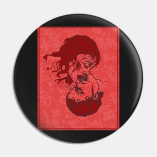 Vampiric Kiss (original illustration) Pin