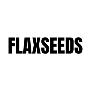 Flaxseeds Word - Simple Bold Text T-Shirt