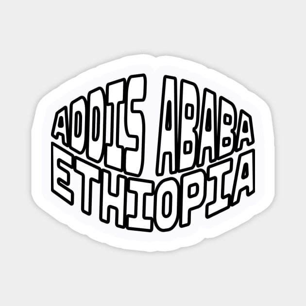 Addis Ababa Magnet by Amharic Avenue