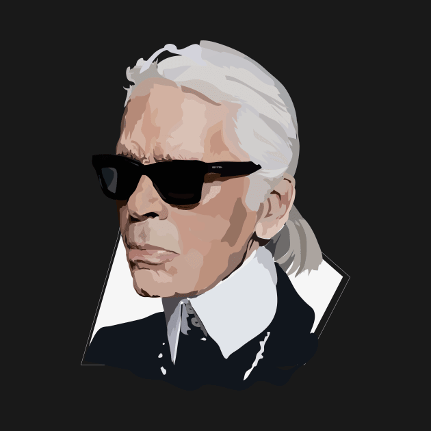 Karl Lagerfeld by annamckay