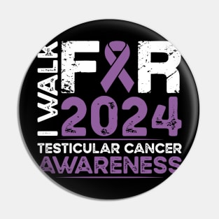 Testicular Cancer Awareness 2024 Walk Pin