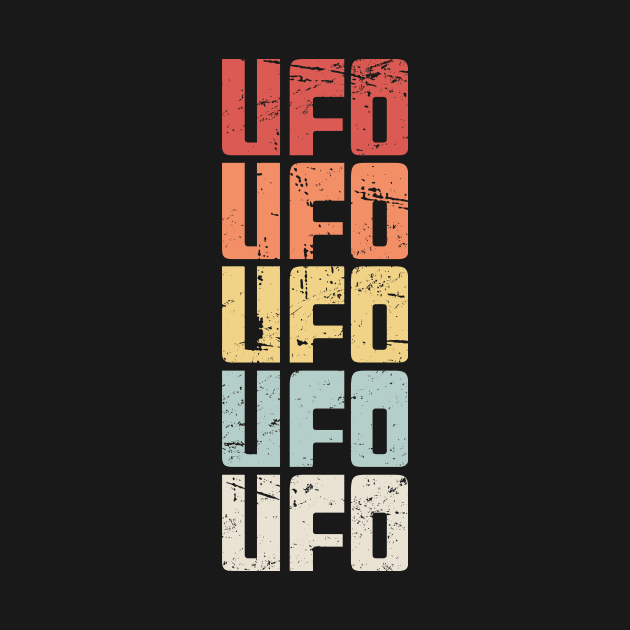 Retro 70s UFO Alien Text by MeatMan