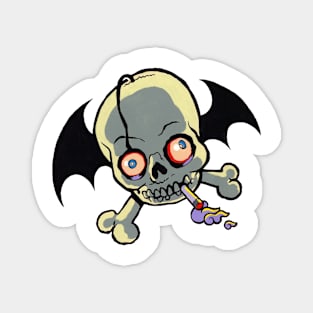 Baby Skeleton Bat Design Magnet