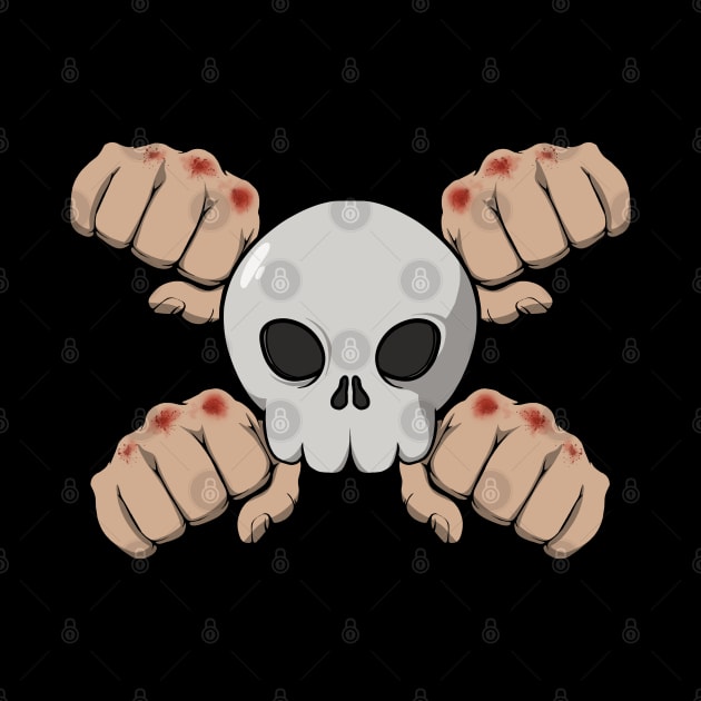 Bare Knuckle Boxing crew Jolly Roger (no caption) by RampArt