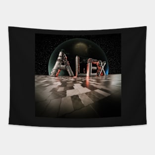 Vorname Alex Astronaut Tapestry