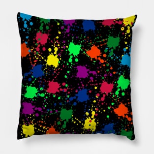 colorful Splash Pattern Pillow