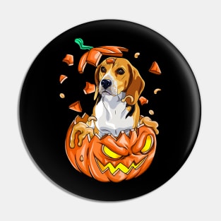 Beagle In The Pumpkin tshirt halloween costume funny gift t-shirt Pin