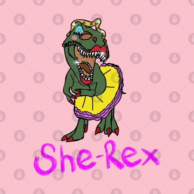 She Rex T-Rex Dinosaur by EmmaFifield