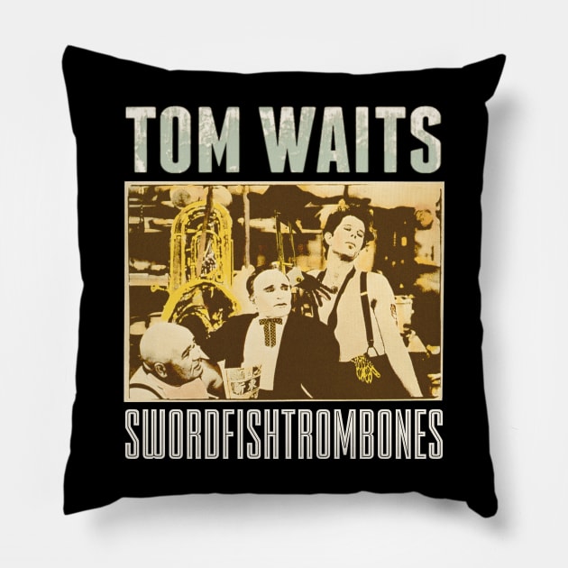 Swordfishtrombones Original Aesthetic Tribute 〶 Pillow by Terahertz'Cloth