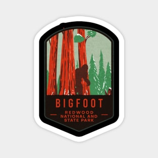 Bigfoot Redwood National And State Park Magnet