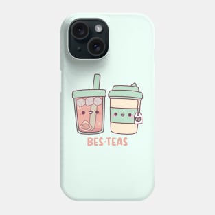 Cute Takeaway Ice and Hot Teas Bes Teas Besties Phone Case