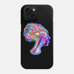 Psychedelic Creative Brainstorm Girl Phone Case