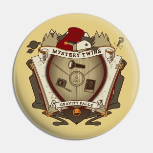 Mystery Twins Crest Pin