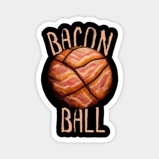 Bacon Ball, Basketball, Funny Basketball Magnet
