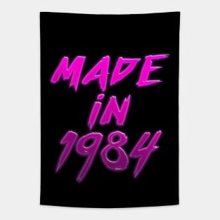 Made In 1984 //// Retro Birthday Design Tapestry