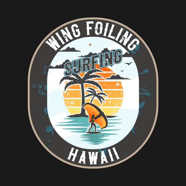 WING FOILING SURFING HAWAII by HomeCoquette