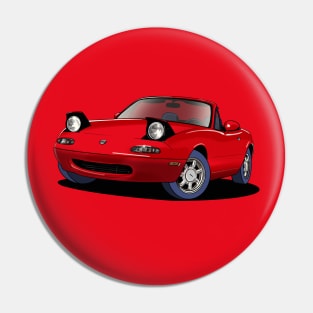 MX-5 Mazda Miata MK.1 in red Pin