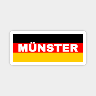 Münster City in German Flag Magnet