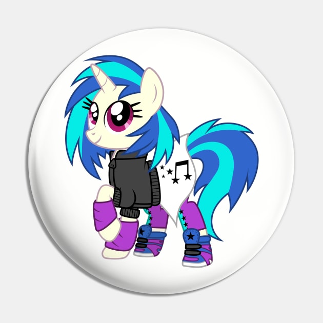 Vinyl Scratch dressed up Pin by CloudyGlow