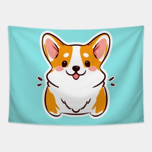 Cutest Corgi Dog Lover Puppy Retro Tapestry