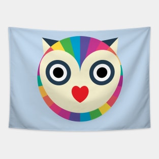 Love Owl Aura Tapestry