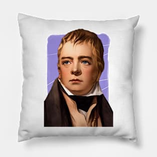 Scottish writer Walter Scott illustration Pillow