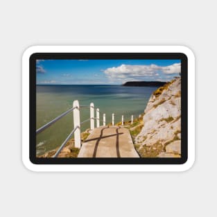 The coast path to Caswell Bay, Gower Magnet