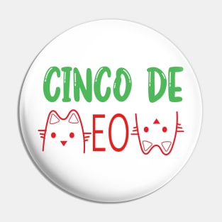 Cinco De Mayo cat meow Pin