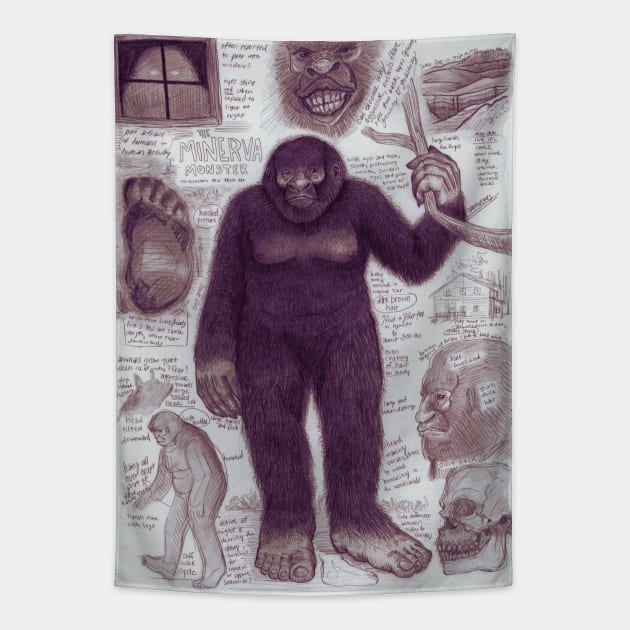 Minerva Monster Tapestry by Ballyraven