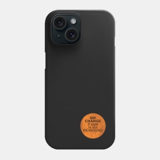 Orange Rewind Sticker Phone Case