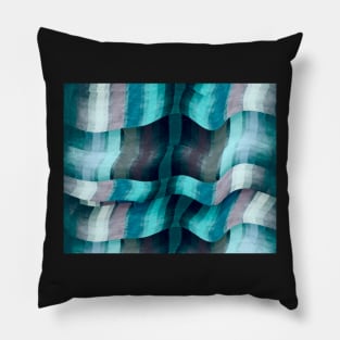 Waves Abstract Modern Art Pillow