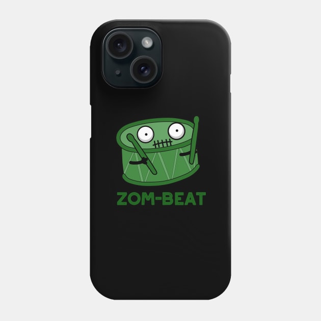 Zom-beat Cute Halloween Zombie Drum Pun Phone Case by punnybone