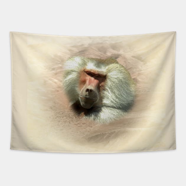 Baboon Tapestry by Guardi