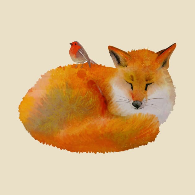 Fox & Bird by albdesigns