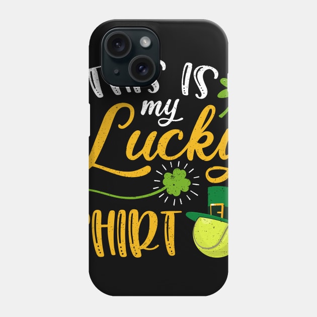 Tennis This is My Lucky Shirt St Patrick's Day Phone Case by maximel19722