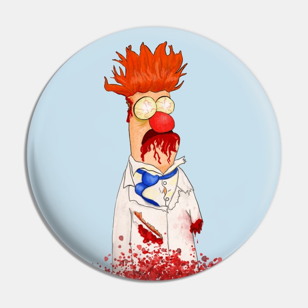 Bunsen's Monster Pin by Patsi Nahmi Designs