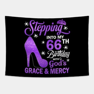 Stepping Into My 66th Birthday With God's Grace & Mercy Bday Tapestry