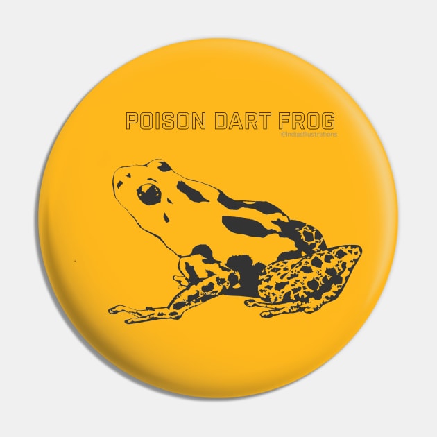 Poison Dart Frog Pin by IndiasIllustrations