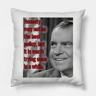 President Nixon's Honesty Policy Pillow