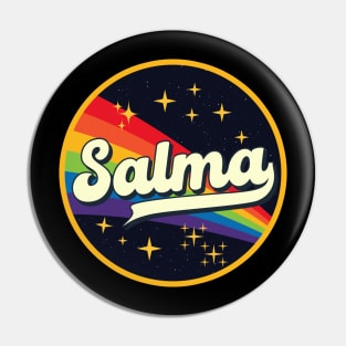 Salma // Rainbow In Space Vintage Style Pin