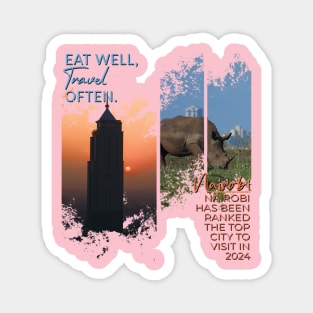 Eat Well, Travel Often. Magnet