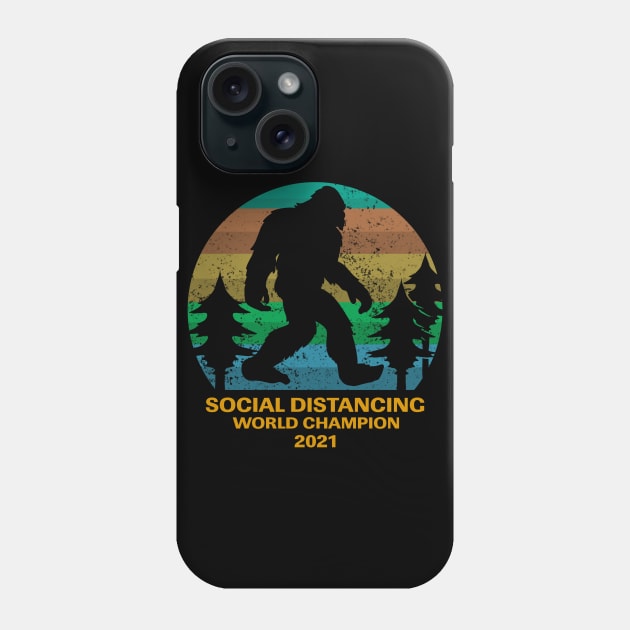 bigfoot distancing Phone Case by terror machine std